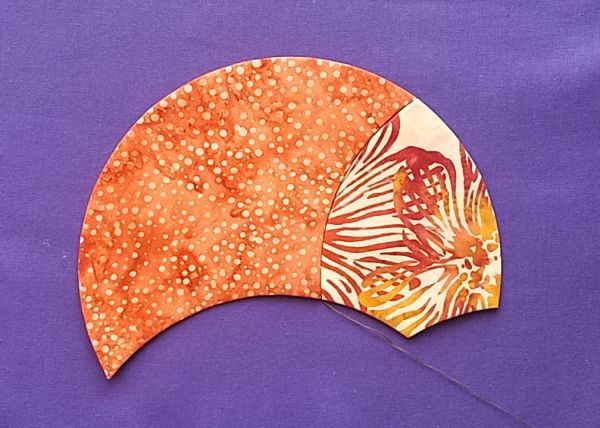 curved english paper piecing
