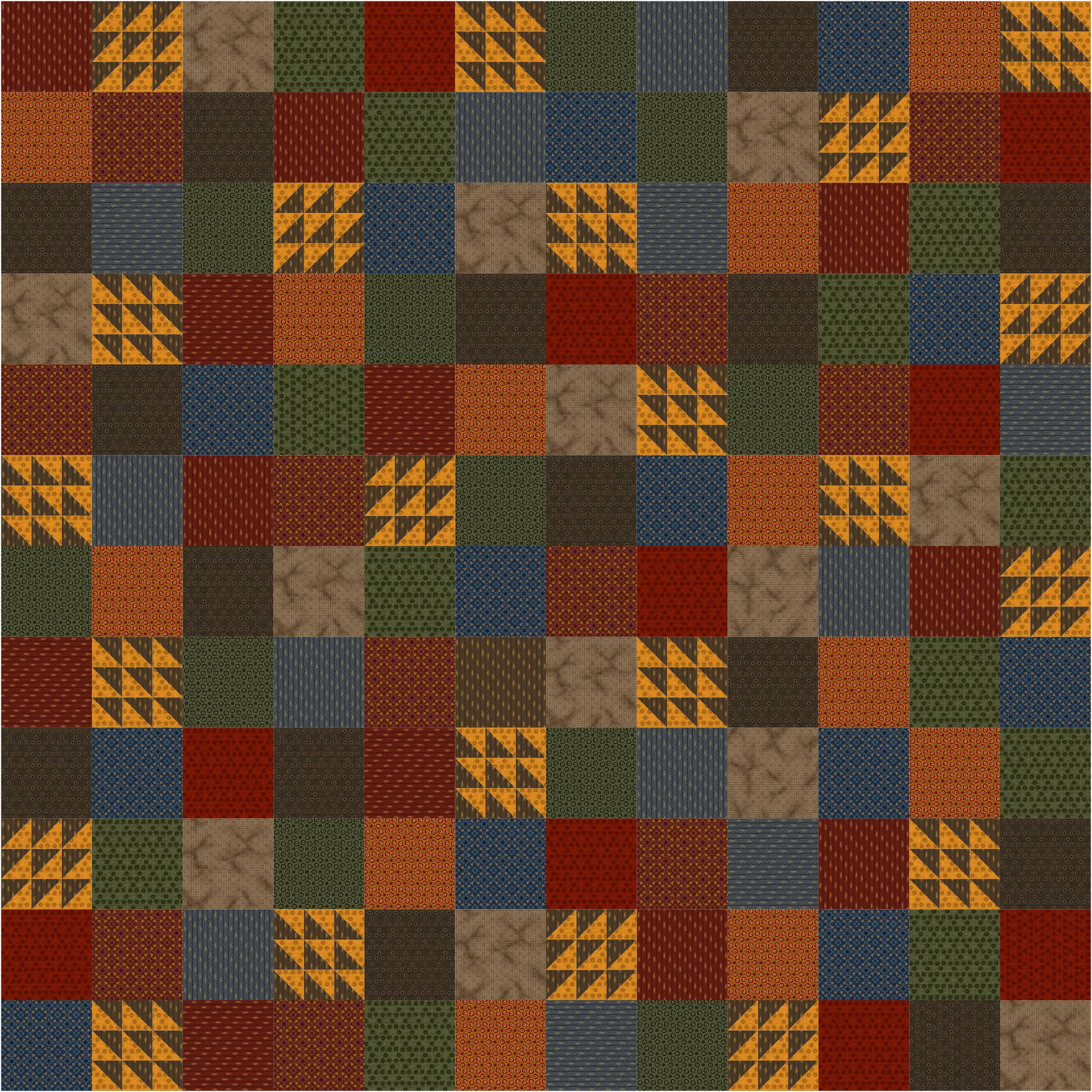 Buoyancy quilt using Ginger and Spice Fabrics